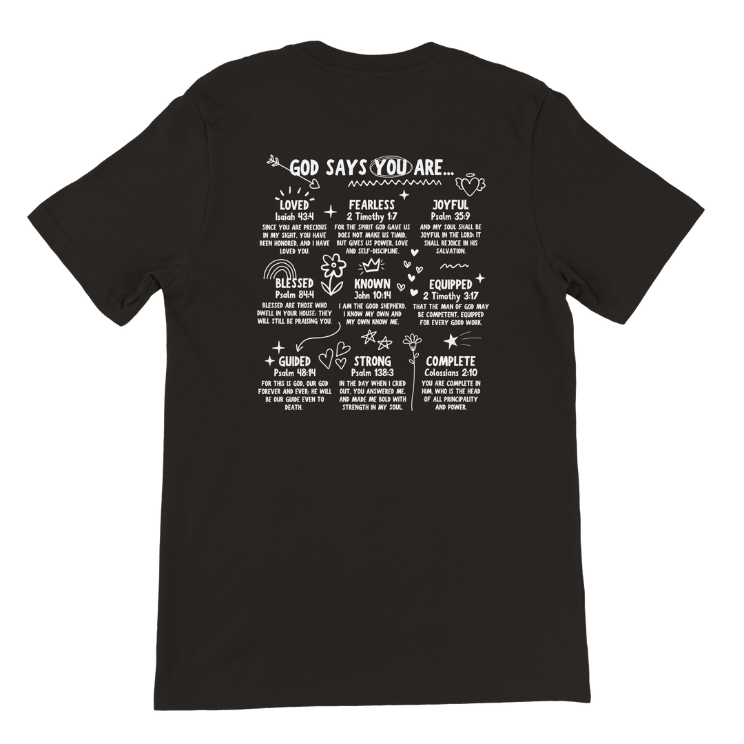 ''GOD SAYS'' T-SHIRT